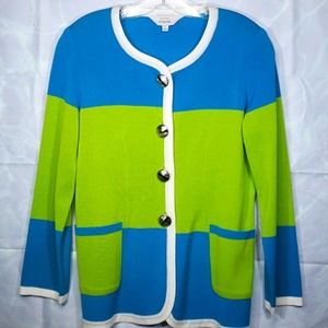 Exclusively Misook Colorblock Jacket Sz S